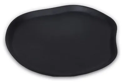 Produktbild von Casa Padrino Luxus Aluminium Tablett Matt Schwarz 40 cm - Deko Accessoires