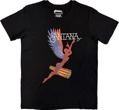 Image de Santana - "Abraxas Angel" T-shirt pour homme/femme unie RO15375 (XL) (Noir)