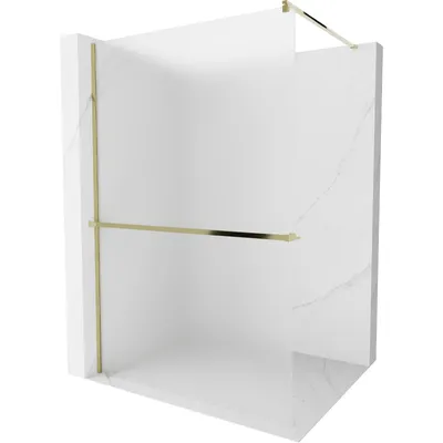 Obrázok produktu pre Mexen Kioto+ sprchová stena s poličkou a lištou 90 x 200 cm, inovať 8 mm, zlatá - 800-090-121-50-30