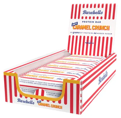 Image de Barres protéinées - Barebells - Boîte Barebells barre protéinée (12x55g) - Saveur Caramel Crunch