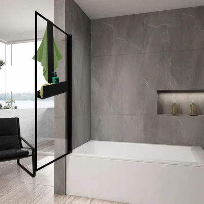Image de Etagère de Salle de Bain Rea Tori Black