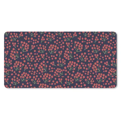 Produktbild von MuchoWow® Schreibtischunterlage Muster - Beeren - Rot 80x40 cm - XXL Mauspad - Gaming Mauspad