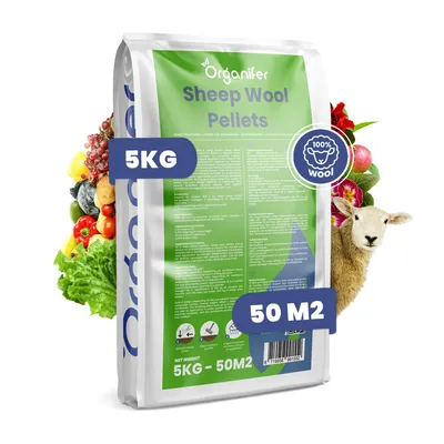 Zdjęcie produktu dla Nawóz organiczny z wełny owczej – granulat (5 kg na 50 m2) - Organifer