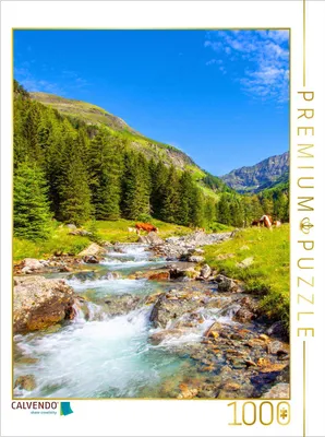 Produktbild von CALVENDO Puzzle Der Göriachbach im schönen Almgebiet | 1000 Teile Lege-Größe 64x48cm Foto-Puzzle für glückliche Stunden