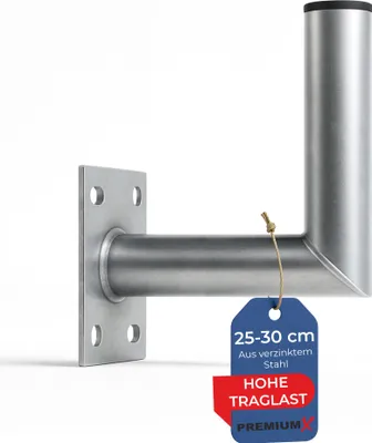 Produktbild von PremiumX 25-30cm Wandhalter Stahl verzinkt SAT Wand Halterung