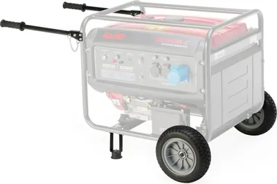 Produktbild von AL-KO Radsatz & Griffe zu Stromerzeuger, Manueller Gartenwagen, 2 Rad/Räder, Schwarz