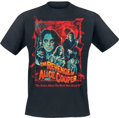 Produktbild von Alice Cooper T-Shirt Herren Revenge Horror Poster schwarz M