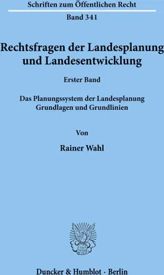 Produktbild von Rechtsfragen der Landesplanung und Landesentwicklung.