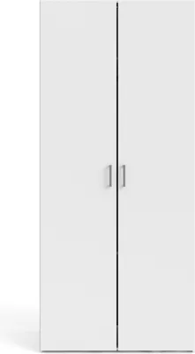 Zdjęcie produktu dla Tvilum 704054949, Biały, Szafa, 2 pół., 2 drzw., Biały, Płyta HDF