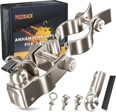 Produktbild von Fahrradanhängerkupplung, universelle Kupplung, 27.5-33 mm, galvanisierter Stahl, für Transport