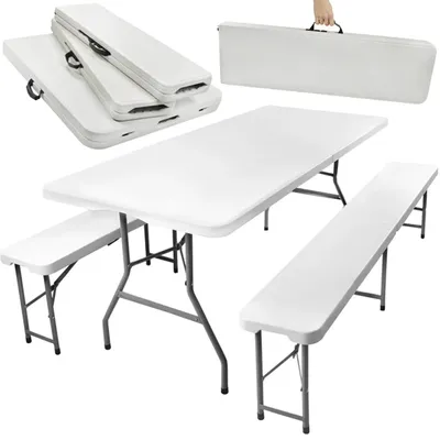 Obrázok produktu pre Záhradný rozkladací stôl 180cm + 2 lavice