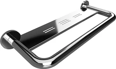 Produktbild von BELP Griff Edelstahl poliert mit Abdeckung 580x80x220 mm, 120 kg Traglast für Bad & WC >> zum Bohren