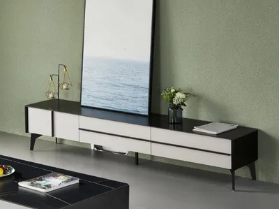 Produktbild von Wohnzimmer Sideboard Holz Modern Möbel Lowboard rtv tv Schrank Möbel