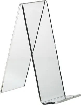 Produktbild von Warenstütze 135 x 50mm aus transparentem Acrylglas / Aufsteller / Warenträger / Buchstütze