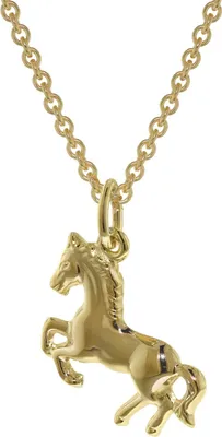trendor 35808 Pferd Anhänger Gold 333 mit plattierter Kette für Mädchen 1