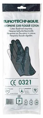 Image de Gants en néoprène noirs, taille L / 9 EP 5309