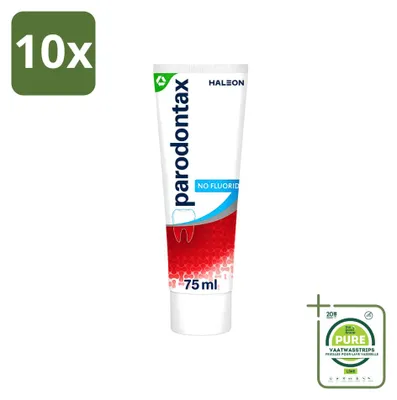 Immagine prodotto di 10 tubetti di dentifricio Parodontax senza fluoro - 75 ml - confezione grande - 10 pezzi