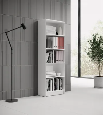 Image de Regal >Lissy< in Weiß - 60x172x28cm (BxHxT)