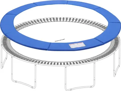 Produktbild von Famanu Randabdeckung für Trampoline - Blau - 366 cm