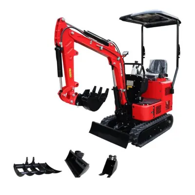 Produktbild von Minibagger HZC Power DKB992, Diesel, 940 Kg, neues Design und seitliche Joystick-Steuerung