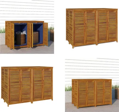 Image de vidaXL Boîte de jardin 140x87x104 cm bois massif acacia - Boîte de jardin - Boîte de rangement de jardin - Boîte de rangement extérieur - Boîte à outils