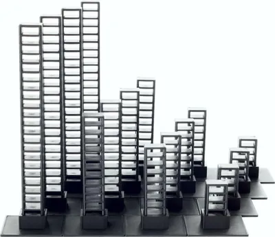 Produktbild von Stützen System für Carrera Digital 124 132 Evolution (Set 1 - Stützen Starterset) für Kurven Geraden Brücken Überfahrten