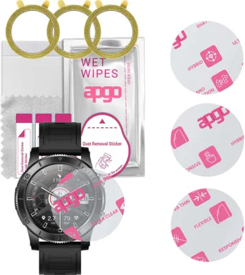 Produktbild von apgo 3 Stück Schutzglas, klar, kompatibel mit Bemi VOYAGER Smartwatch, Hybrid 8H, Ersatz für Hartglas, Displayschutzglas, Bildschirmschutz, Displayschutz, kratzfest