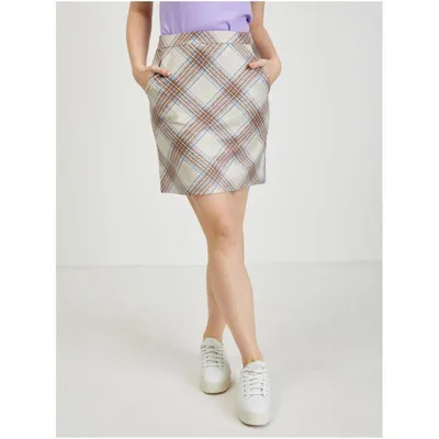 Produktbild von Orsay Beigefarbener Karorock für Damen DP-3547414__S