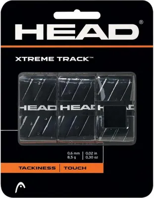 Image de Head XtremeTrack overgrip wrap tl. 0,6 mm noir paquet de 3