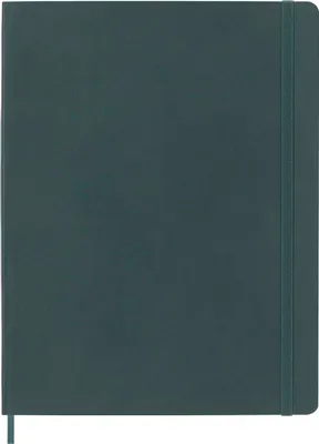 Produktbild von Professionelles Notizbuch XL 19x25cm Softcover 96 Blatt waldgrün.
