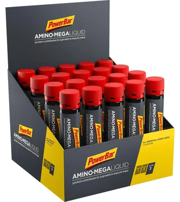 Produktbild von PowerBar Amino Mega Liquid aminosäuren ampullen 20 x 25ml
