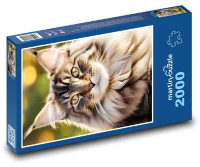Produktbild von martinpuzzle - Puzzle 2000 Teile - Wandkatze