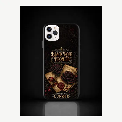 Image de Coque de protection pour iPhone 11 Pro Max, étui de téléphone avec motif de rose noire – LUNØIR ©