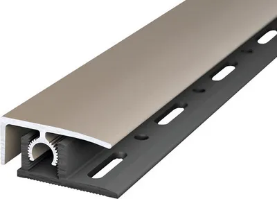 Produktbild von Abschlussprofil Aluminium Edelstahloptik eloxiert 10x28x2700 mm