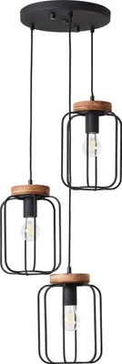 Immagine prodotto di Lampadario Brillante Tosh 3xE27 40 W marrone/nero