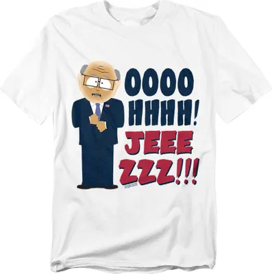 Image de South Park - "Oh Jeez" T-shirt Homme/Femme Unie TV28201 (5XL) (Blanc)