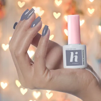 Zdjęcie produktu dla Hi Hybrid Lakier hybrydowy nr 424 Clear Grey 5ml