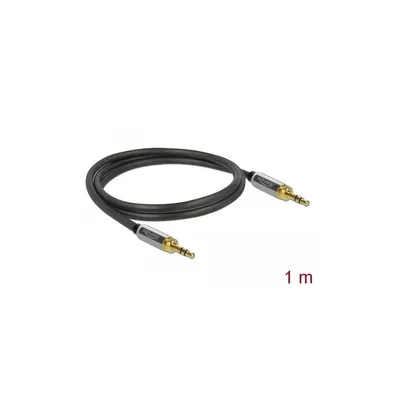 Produktbild von Klinkenkabel 3,5mm 3Pin Stecker > 3,5mm 3Pin Stecker (schwarz, 1 Meter, mit zwei 6,35mm Schraubadaptern)