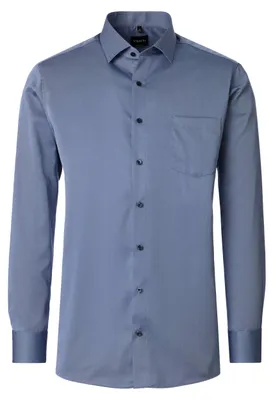Produktbild von VENTI Herren Businesshemd Langarm Kent Modern-Fit Blau 40