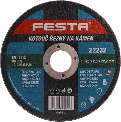 Immagine prodotto di Disco da taglio FESTA per pietra Dimensioni: 125 x 2,5 mm