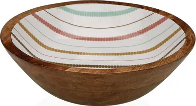 Produktbild von Salatschüssel Versa Flint Mango-Holz 24 x 7 x 24 cm