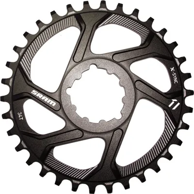 Image de SRAM 11.6218.018.016 Plateau X-Sync 11-f.Boost offse Alu, 28 Z.,Direct Mount, noir (1 pièce)