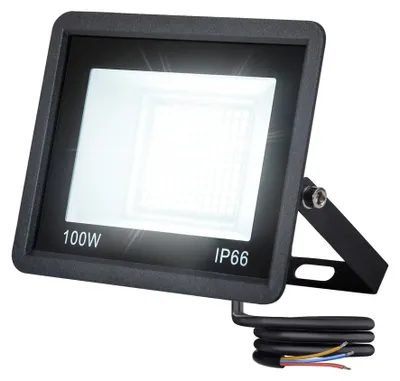 Obrázek produktu pro LED reflektor – venkovní osvětlení – 5 x 100 W – stupeň krytí IP66 (vodotěsný) – 6500 K (studená bílá) – 220–240 V – vhodný pro zahradu a garáž