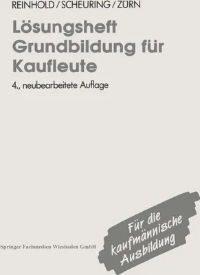 Produktbild von Lösungsheft Grundbildung für Kaufleute