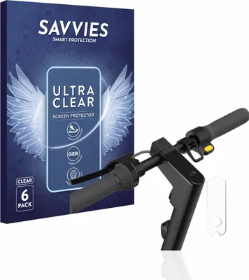 Produktbild von 6x Für Segway Ninebot KickScooter MAX G30 / G30D / G30D II Schutzfolie Savvies Displayschutz Display Schutz Folie Klar Transparent