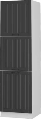 Produktbild von Herdumbauschrank Vicco Fame-Line Anthrazit Landhaus 60 cm, Model 38519