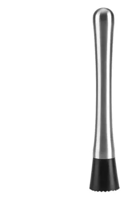 Cocktailstampfer aus Edelstahl, 20 cm, Rasterkopf