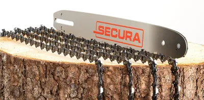 Produktbild von 4x SECURA Sägekette + Schwert Vollmeißel 35cm 3/8 P 1,3 52 passend Dolmar