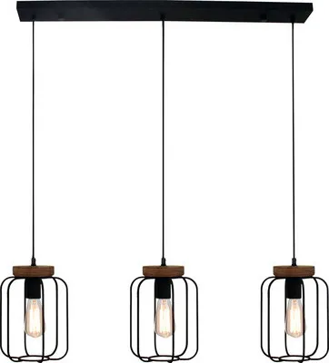 Obrázek produktu pro BRILLIANT závěsné svítidlo, 3 světla (řada) Tosh hnědá IP20 E27 40 Watt stmívatelná g. f. standardní žárovka Standardní lampa