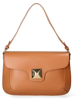 Image de Sac bandoulière pour femmes de la marque Lux, en cuir lisse, avec une bandoulière amovible. Fabriqué en Italie